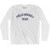 Field Hockey Team Adult Cotton Long Sleeve T-shirt - White
