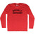 Socially Awkward Adult Tri-Blend Long Sleeve T-shirt - Athletic Red