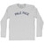 Pale Face Adult Cotton Long Sleeve T-shirt - Grey Heather