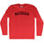 NVIDIAN Adult Tri-Blend Long Sleeve T-shirt - Athletic Red
