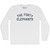 The Forty Elephants Adult Cotton Long Sleeve T-shirt - White