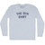 The Gym Shirt Adult Tri-Blend Long Sleeve T-shirt - Athletic White