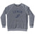 Izmir Running Track Winged Foot Adult Tri-Blend Sweatshirt - Athletic Grey