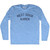 Next Door Karen Adult Tri-Blend Long Sleeve T-shirt - Athletic Blue