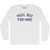 Pool Boy For-Hire Adult Cotton Long Sleeve T-shirt - White