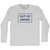 Out Of Order Sign Adult Cotton Long Sleeve T-shirt - Grey Heather