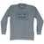 Out Of Order Sign Adult Tri-Blend Long Sleeve T-shirt - Athletic Grey