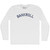 Bankroll Adult Cotton Long Sleeve T-shirt - White