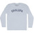 Chalupa Adult Tri-Blend Long Sleeve T-shirt - Athletic White
