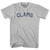 Clams Womens Cotton Junior Cut T-Shirt - Grey Heather