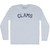Clams Adult Tri-Blend Long Sleeve T-shirt - Athletic White