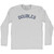 Doubles Adult Cotton Long Sleeve T-shirt - Grey Heather