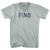 Fins Adult Tri-Blend V-neck T-shirt - Athletic Cool Grey