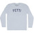 Fetti Adult Tri-Blend Long Sleeve T-shirt - Athletic White