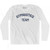 Gymnastics Team Adult Cotton Long Sleeve T-shirt - White