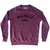 SOULSVILLE U.S.A. Adult Tri-Blend Sweatshirt - Cranberry