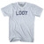 Loot Adult Tri-Blend T-shirt - Athletic White