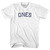 Ones Adult Cotton T-shirt - White