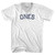 Ones Adult Tri-Blend V-neck T-shirt - White