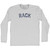 Rack Adult Cotton Long Sleeve T-shirt - Grey Heather