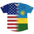 American Flag And Rwanda Flag Combination Soccer Jersey Made In USA