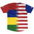 American Flag And Mauritius Flag Combination Soccer Jersey Made In USA