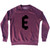 E Money Adult Tri-Blend Sweatshirt - Cranberry