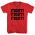 Fight Fight Fight Trump Assassination Adult Tri-Blend V-neck T-shirt - Athletic Red