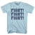 Fight Fight Fight Trump Assassination Adult Cotton T-shirt - Light Blue