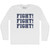 Fight Fight Fight Trump Assassination Adult Cotton Long Sleeve T-shirt - White Fight Fight Fight Trump Assassination Adult Cotton Long Sleeve T-shirt - White