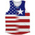 American Flag And Liberia Flag Combination Athletic Tank Top
