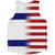 American Flag And Israel Flag Combination Athletic Tank Top