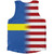 American Flag And Sweden Flag Combination Athletic Tank Top