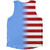 American Flag And Micronesia Flag Combination Athletic Tank Top
