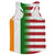 American Flag And Ireland Flag Combination Running Racerback Singlet Track Tank Top
