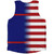 American Flag And Guam Flag Combination Athletic Tank Top