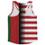 American Flag And Afghanistan Flag Combination Running Racerback Singlet Track Tank Top