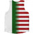 American Flag And Algeria Flag Combination Athletic Tank Top
