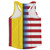 American Flag And Moldova Flag Combination Running Racerback Singlet Track Tank Top