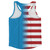 American Flag And Tuvalu Flag Combination Running Racerback Singlet Track Tank Top