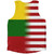 American Flag And Lithuania Flag Combination Athletic Tank Top