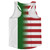 American Flag And Algeria Flag Combination Running Racerback Singlet Track Tank Top