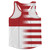 American Flag And Monaco Flag Combination Running Racerback Singlet Track Tank Top
