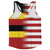 American Flag And Uganda Flag Combination Running Racerback Singlet Track Tank Top