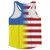 American Flag And Ukraine Flag Combination Running Racerback Singlet Track Tank Top