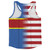 American Flag And Eswatini Flag Combination Running Racerback Singlet Track Tank Top