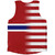 American Flag And Norway Flag Combination Athletic Tank Top