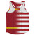 American Flag And Montenegro Flag Combination Running Racerback Singlet Track Tank Top