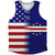 American Flag And Cape Verde Flag Combination Athletic Tank Top
