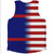 American Flag And Belize Flag Combination Athletic Tank Top